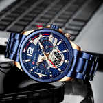 Reloj Curren  Chrono Blue Acero (47mm)